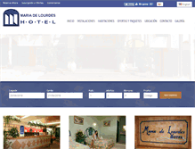 Tablet Screenshot of hotelmariadelourdes.com
